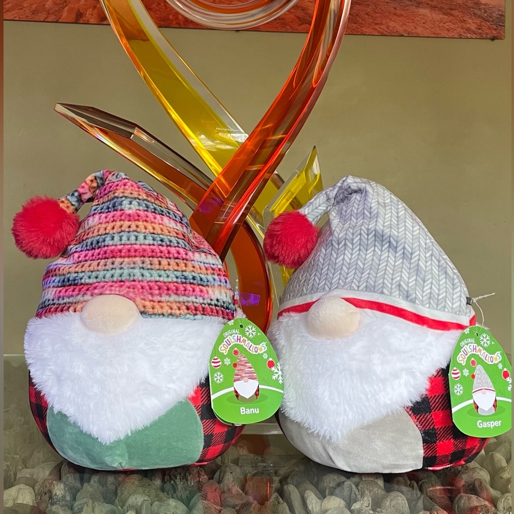 Squishmallows Banu the Gnome and Gasper with the big nose.18” Stuffed Plush 2022